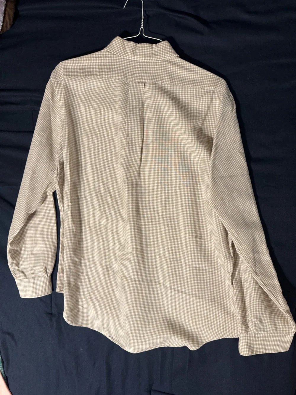 Ralph Lauren Beige Check Button-Down Shirt